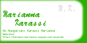 marianna karassi business card
